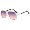 New metal box men's and women's universal sunglasses personalized steampunk thick edge sunglasses European and American sunglasses