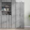 VidaXL Highboard Concrete Grey 30x42.5x185 Cm Engineered Wood, Sideboard, Storage Cabinet, Side Panel, Cabinet, 3281395