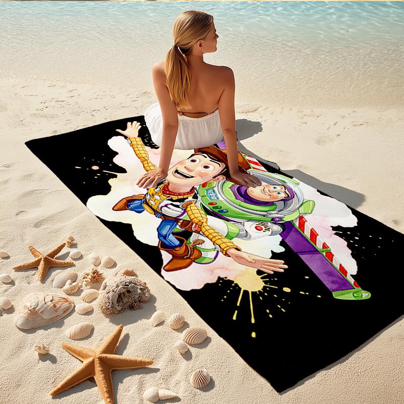 1Pc Toy Story Adventure Beach Towel Quick Dry Multiuse For Beach Pool Gym Yoga Home Travel Christmas Halloween Xmas Gift S1773
