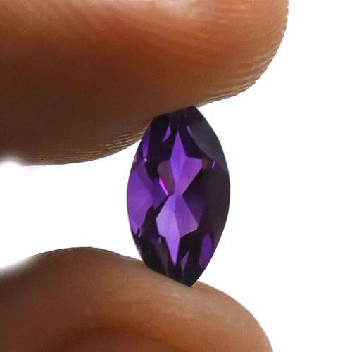 Natural Amethyst 20 Pcs Marquise Cut 5-7 Ct Loose Certified Gemstones Lot + Gift