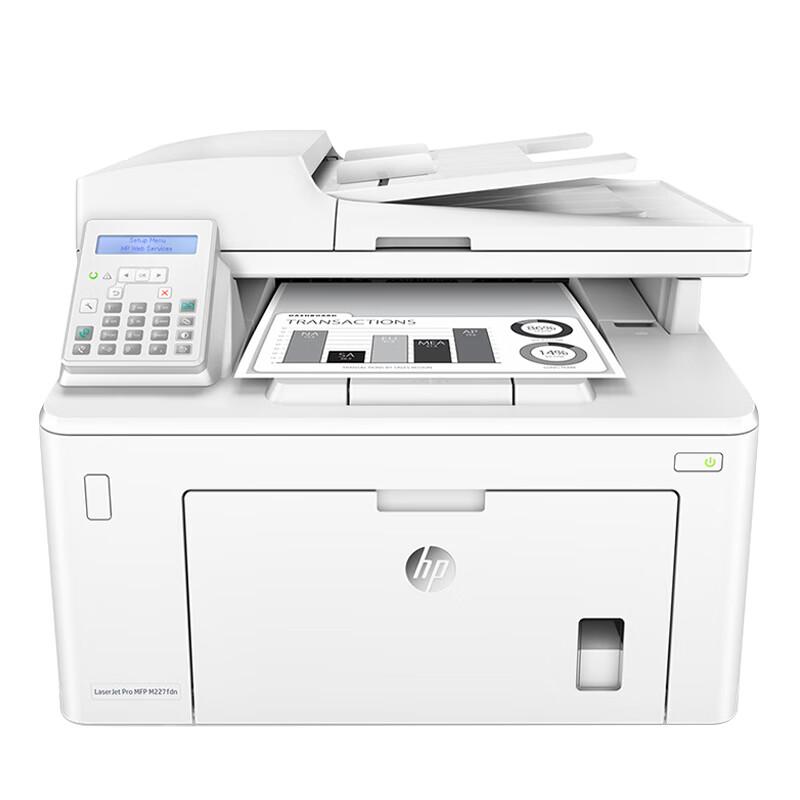 HP Многофункциональный принтер M227fdn, черно-белый, лазерный, с разъемом CN (адаптер в комплекте)