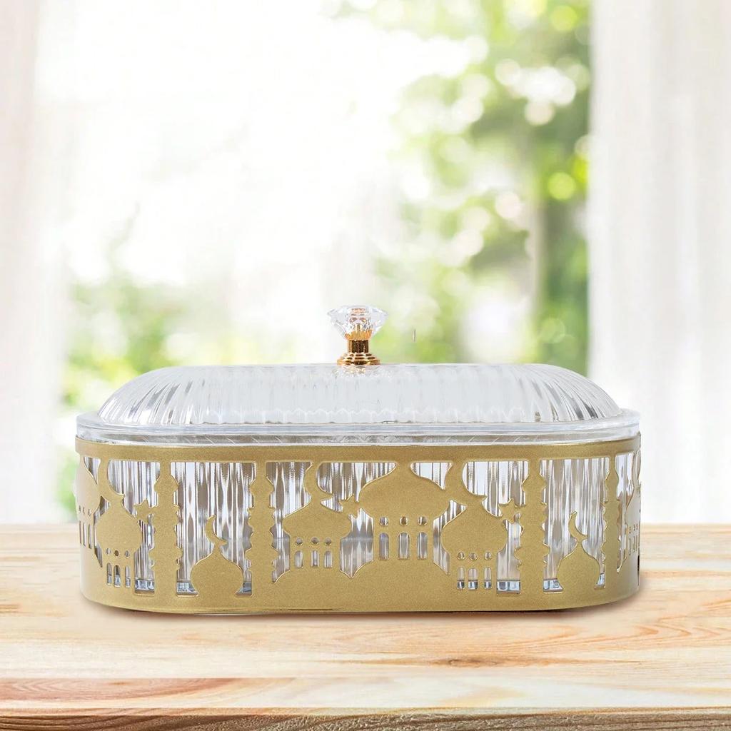 Ramadan Decoration Candy Snacks Tray EID Mubarak Decoration 2025 for Home Ramadan Kareem Islamic Muslim Party