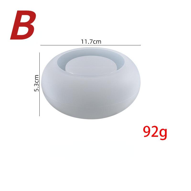 Овальный круглый горшок для суккулентов, бетонный подсвечник, силиконовая форма, булыжник, цемент, цветочный горшок, гипс, подсвечник, контейнер, форма
