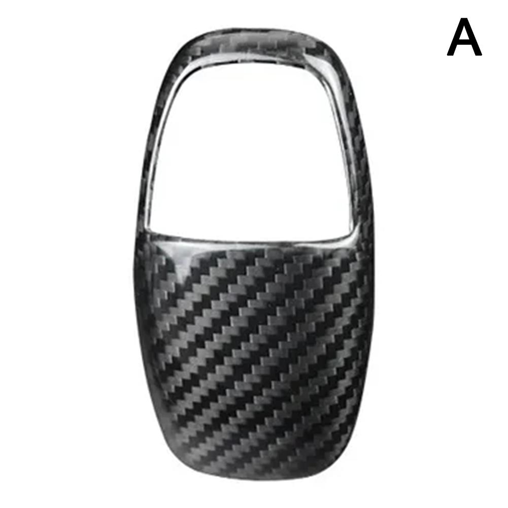 Carbon Fiber Car Gear Shift Knob Decoration Cover For Challenger Charger Srt 2015-2018 2019 2020 2024 Accessorie J5h0