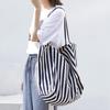 Сумка-ведро Niche Striped из холста для женщин, большая вместительная сумка-тоут в стиле ленивых для поездок на работу, новая тенденция 2025 года, большая сумка для покупок через плечо