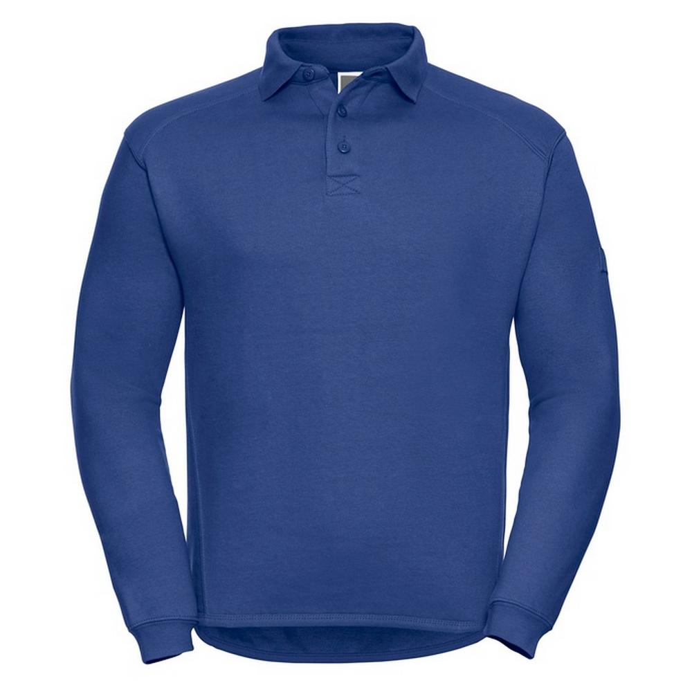 Russell Mens Heavy Duty Collared Sweatshirt