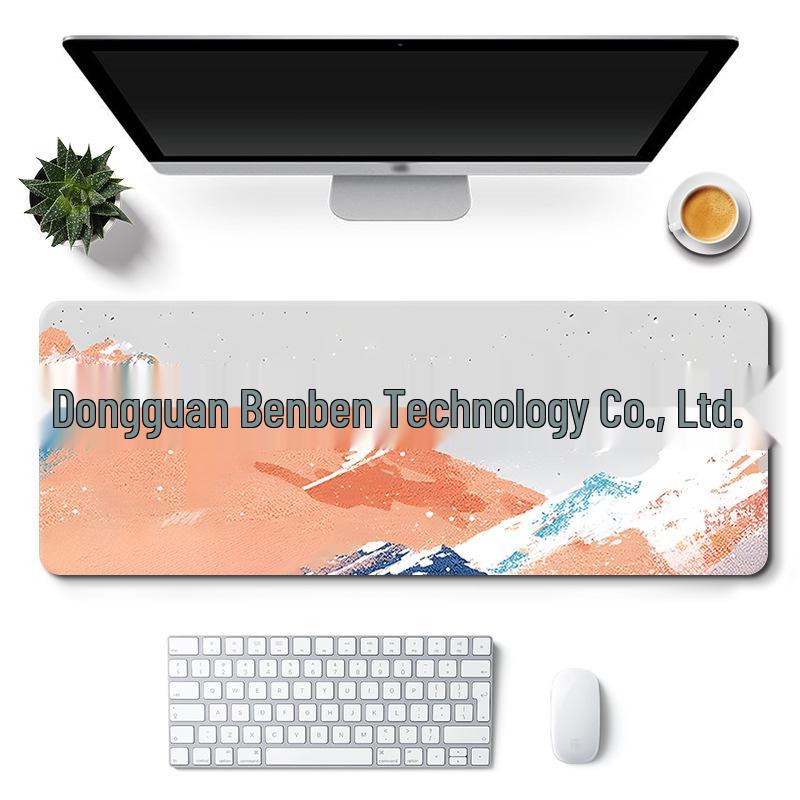 Очень большой коврик для стола с милым дизайном для девочки - Нескользящий коврик для мыши в стиле пейзажа