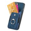 For iPhone 17 Pro Phone Case Leather Back Cover with Card Slots Kickstand