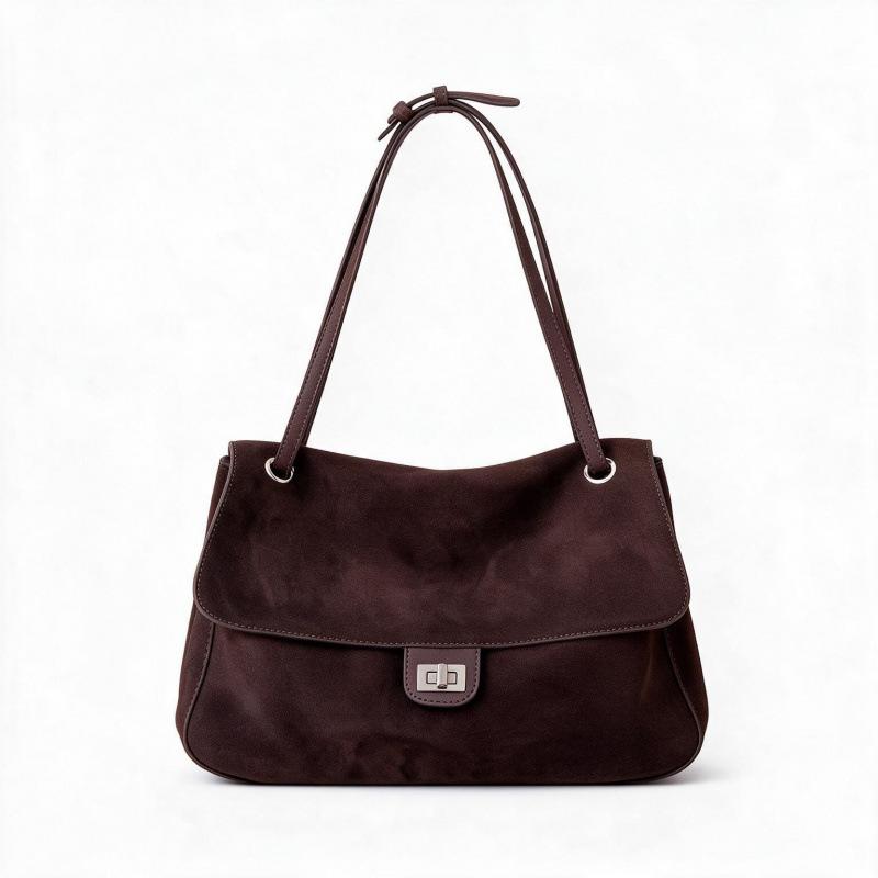 NIKI BAGS Large-capacity women's tote bag casual commuting shoulder bag simple leather bag suede leather high-quality hobo bag