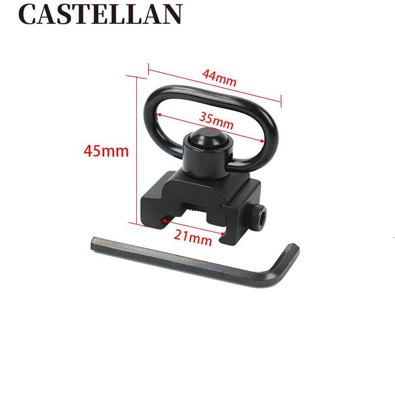 20mm Quick Release Tactical Sling QD Butterfly Buckle Swivel Mount