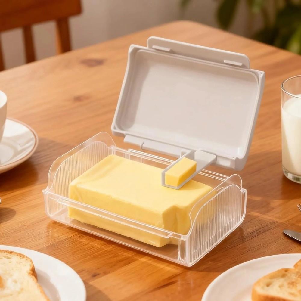 Built-in Cutter Butter Dish With Lid Butter Container Kitchen Storage Container