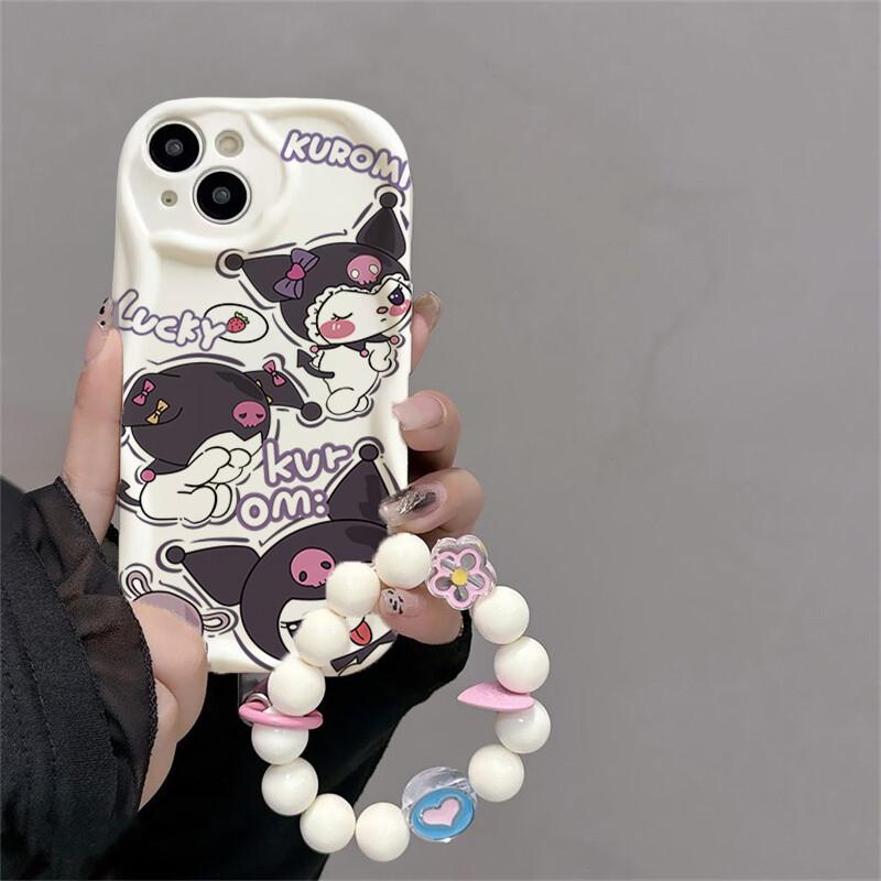 Цепочка-держатель для телефона Hello Kitty Kuromi Чехол для Xiaomi Redmi Note 15 5G 15C 15 14C 13C Note 14 13 12 Pro Plus 5G Pochacco Чехол