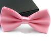 Men Bow Tie Detachable Design Adjustable Fit Solid Color Formal Bow Tie
