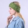 Winter Warmer Ear Knitted Headband For Women Crochet Bow Wide Stretch Hairband Headwrap Hair Accessories Lady Turban