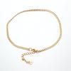 304 Stainless Steel Anklet For Women Gold Color Round Chain Anklet Leg Bracelets On The Leg Jewelry Women Accessories ,1 Piece