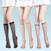 Women's Summer Knee-High Socks - Super Thin, Half-Invisible, Long Mid-Calf Stockings
