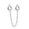 925 Silver Palted Safety Chain Mon Charm Fit Pendant Bracelet Making DIY Fashion Jewelry For Women