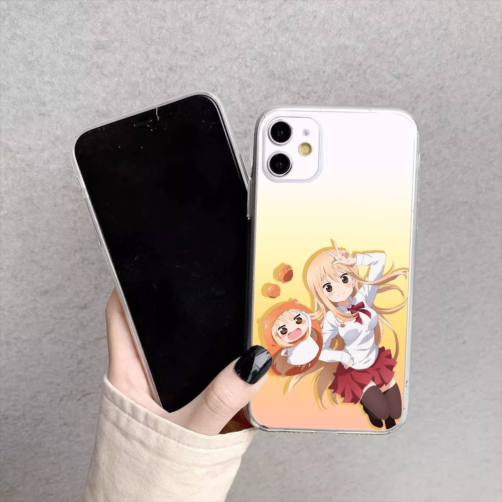 Anime Doma U-Umaru Phone Case For iPhone17,16,15,14,13,12,11 Plus,Pro Max Soft Transparent Cover