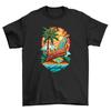 Retro_35 Surf's Up T-shirt - Ride the Waves of Nostalgia! 100% Cotton, Funny T-s