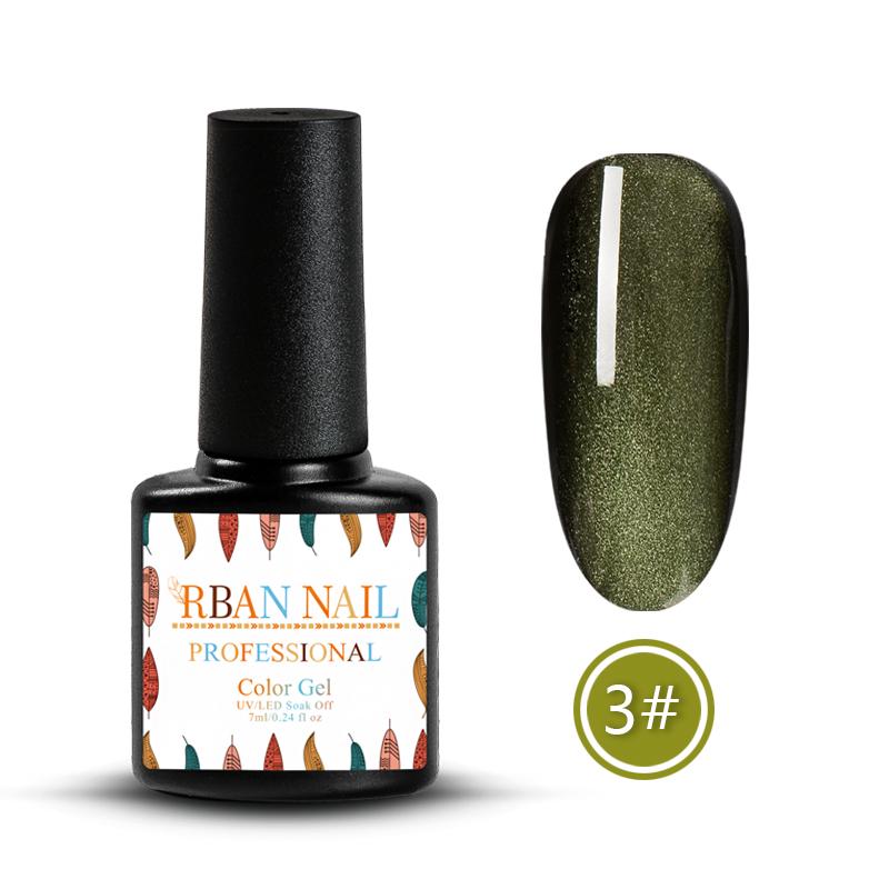 RBAN NAIL 7 мл/бутылка 3D широкая линия кошачий глаз Магнитный УФ-гель для ногтей Soak Off Маникюрный лак