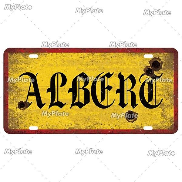 [MyPlate] Vintage Berlin Caen City Road 15x30cm Plate Tin Sign Metal Sign Plaque Home Decoration Shop Bar Pub Poster Metal Wall