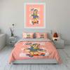 Skateboarding Bear Cartoon Print Bedding Duvet Cover Set Duvet Cover Pillowcases  (1*Duvet Cover 2*Pillowcases, without duvet insert)