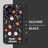 Merry Christmas Santa Elk Pattern Phone Cover For Xiaomi 13T Pro 11T Poco F6 X6 Redmi Note 13 12 11 10 Pro Max Soft Matte Shockproof TPU Lanyard Case