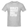 World S Okayest Bags Player  White Campus Style Tshirt Urban Commuting Quickdrying Cotton Tee