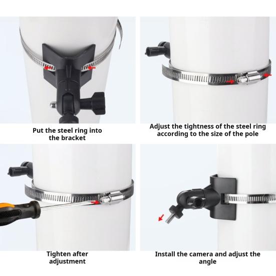 Монтажный кронштейн для камеры, вращающийся на 360 градусов, регулируемый, простой в установке, держатель для камеры EufyCam 2C/для Spotlight Cam
