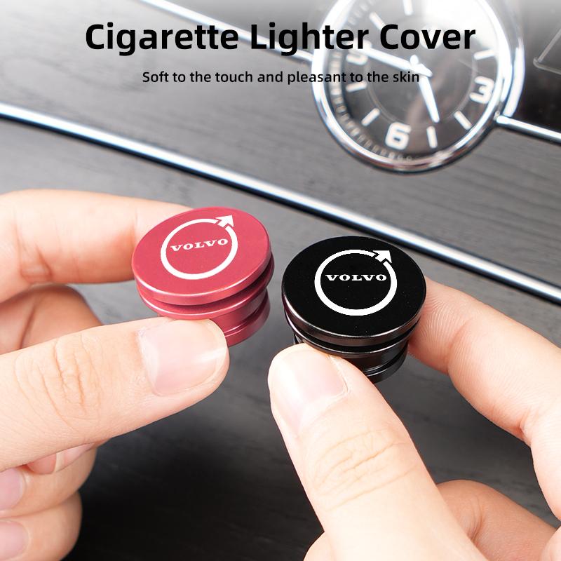 cujgl8 Metal Car Cigarette Lighter Cover Decorative Cover DustProof Dust Cover Auto Accessories For Volvo XC60 S60 V70 XC90 S70 XC70