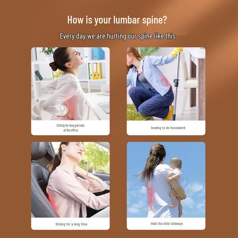 CLORIS Electric Back and Lumbar Massager Pillow