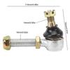 14-миллиметровый шарнирный наконечник рулевой тяги с герметичной втулкой для квадроцикла, квадроцикла, картинга