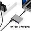 FUNXUN Конвертер USB/Type-c/HDMI 3 в 1 HDMI/4K/ноутбук/OTG-конвертер док-станции