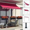 Greenseek Punch-Free Hand-Crank Folding Shop Awning