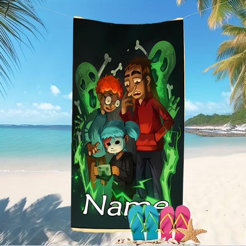Customizable personalized beach towels Sally Face themed designs.Suitable for the beach, yoga, sports;ideal as beach accessories