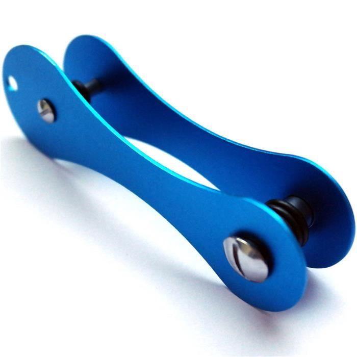 Porte-Clés - Smart - Organisateur de Clés - Aluminium - Bleu - Pratique et Design