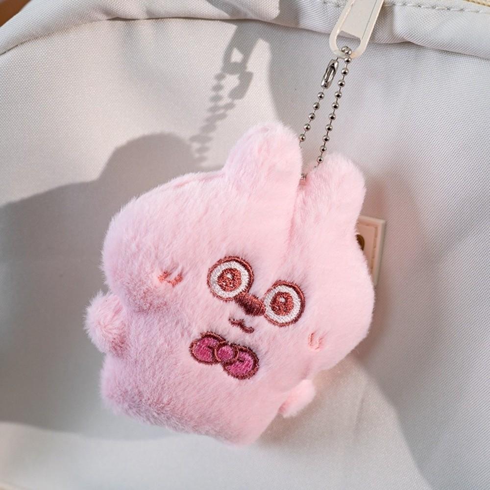 Cartoon Squeezing Keychain Friendship Rabbit Pendant Cute Plush Rabbit Keychain  Key Decor