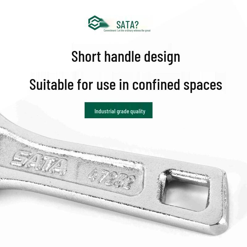 SATA 47233 Разводной ключ с большим зевом и короткой ручкой