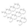 Stage Light Clamp Safe Large Load Bearing Cast Aluminum Stage Lamp Hook Kit for Moving Head Light 10pcs