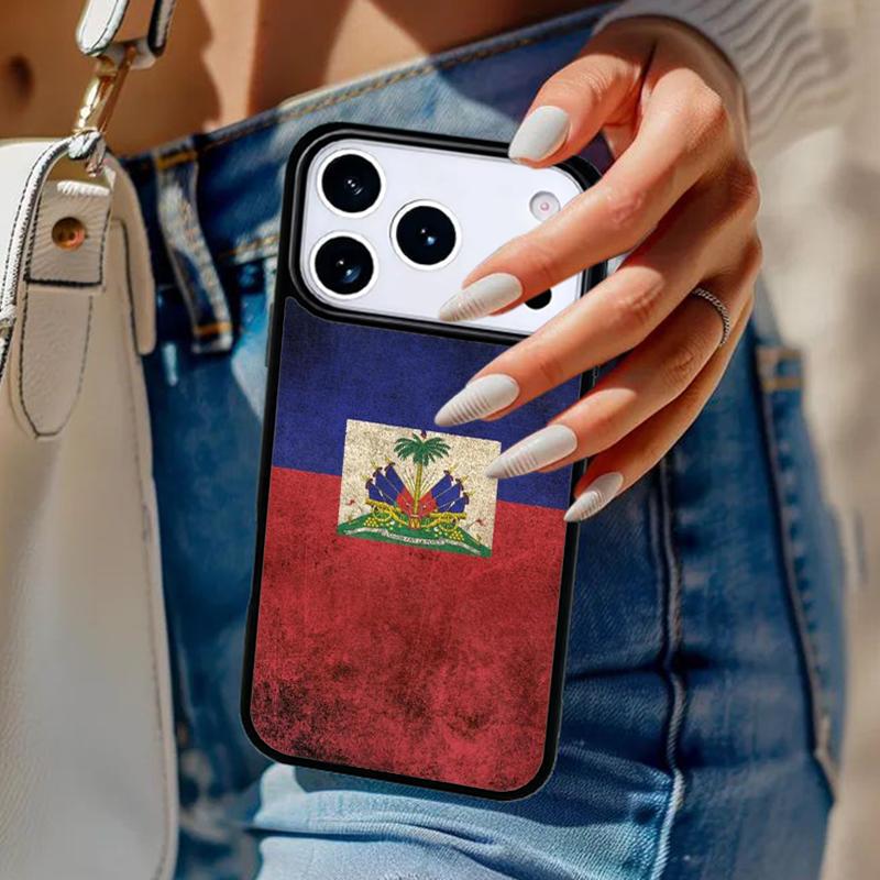 Гаити Гаитянский Флаг мягкий Чехол для Телефона для iPhone 17 Air 14 15 13 12 Max Чехол для Apple 14 15 16 16e 11 Pro Max Plus