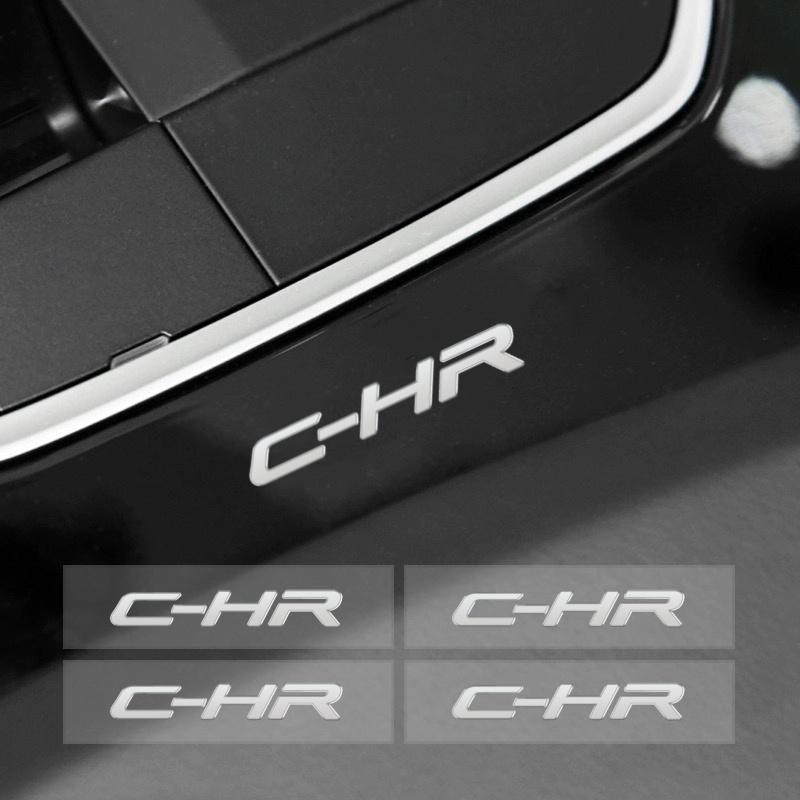 AAAS1 Car Window Wiper Stickers Metal Emblem Car Logo Sticker for Toyota C-HR CHR Auto Decor Accessories