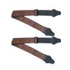 2PCS Brown Color Guitar Strap Belt Cotton Fabric Guitar Straps Set Brown Guitar Strap Band Practice