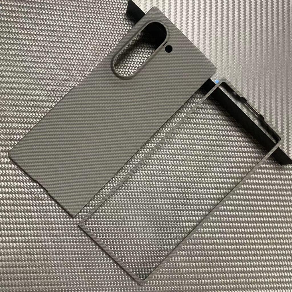 Новый Кевлар Подходит для Samsung Zfold6 Ультратонкий Чехол для Мобильного Телефона Материал Арамидное Волокно Жесткий Чехол Волнистый Узор