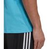 adidas Мужская футбольная футболка светло-аквамаринового цвета GL0051