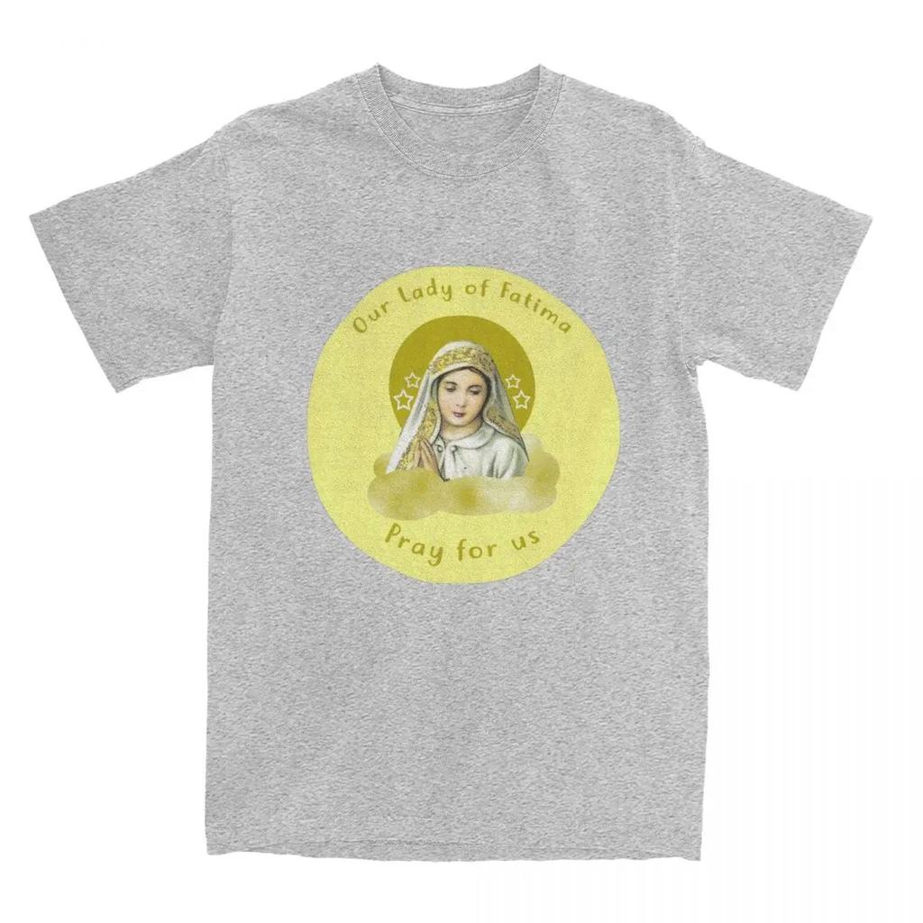 Vintage Our Lady Of Fatima UnisexT Shirt Merch Awesome Tees Short Sleeve Crew Neck T-Shirt Cotton Printed Clothing