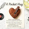 Heart Guitar Pocket Hug Handmade Mini Guitar with Inspirational Card Pocket Hug Heart Guitar Keepsake Gift for Musicians Guitarists Music Lovers