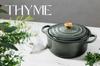 Литая эмалированная кастрюля Le Creuset Signature Cocotte Ronde 20 см, совместимая с газовой духовкой IH Time Green, японская [Авторизованный продукт]