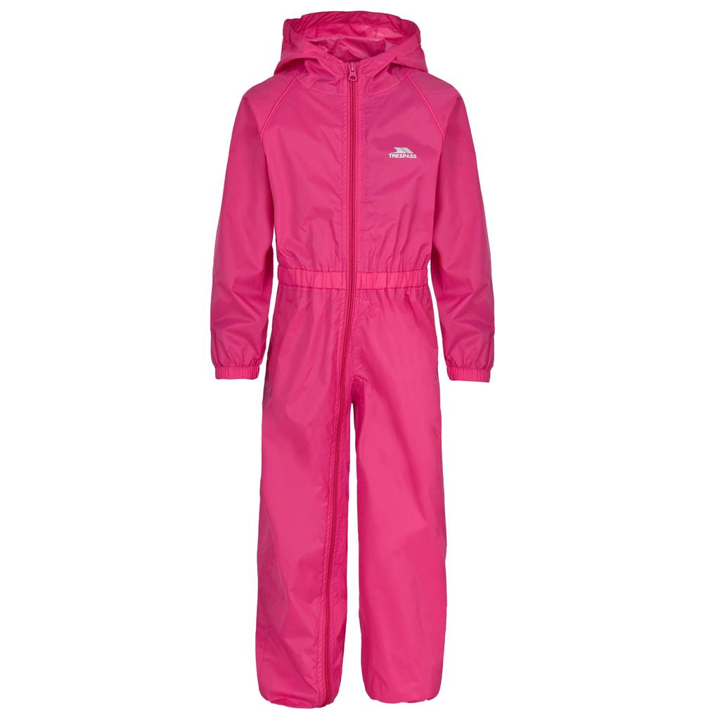 Childrens/Kids Button Waterproof Rain Suit