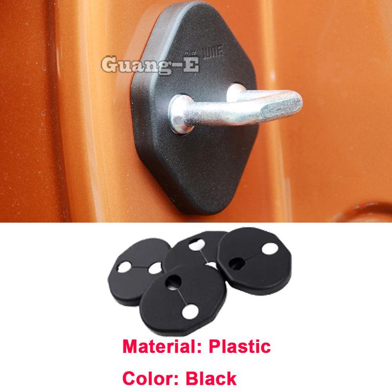 For Ford F150 F-150 Raptor 2015 2016- Car Door Lock Cover Anti-Rust Door Catch Buckle Protector Case Sticker Trim Frame