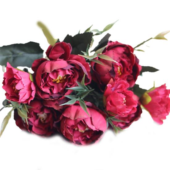 Искусственный Шелковый Цветок Пион Поддельные Цветы Букет Невесты Свадьба Домашний Декор